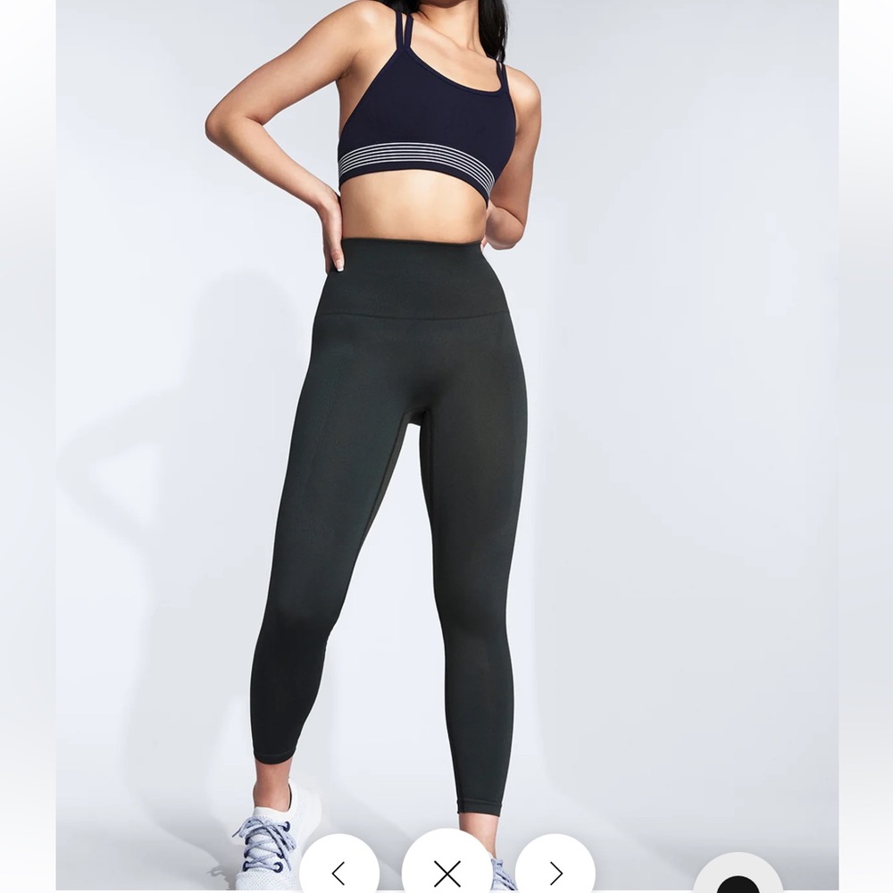High-Waisted Dark Khaki Leggings